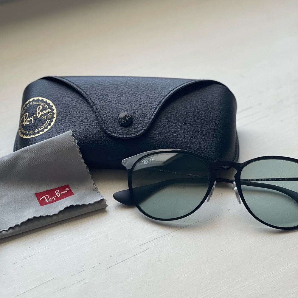 Ray-Ban Black Sunglasses with Gray Lenses